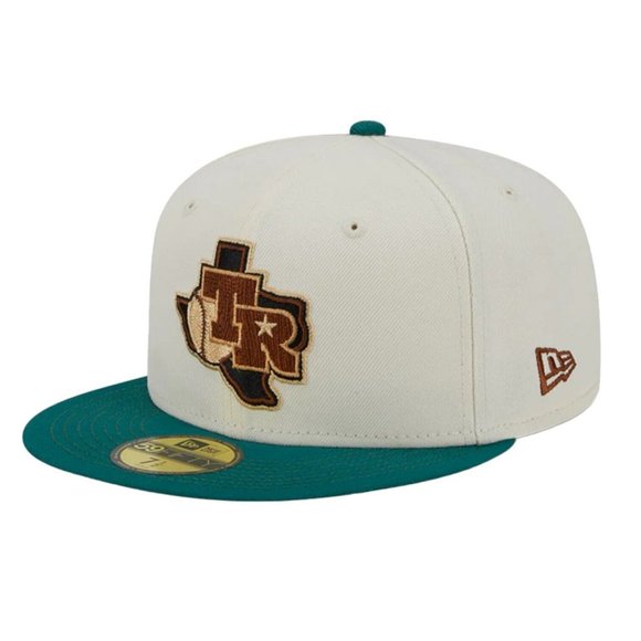 New Era Texas Rangers Woodgrain Pack 59FIFTY Hat Arlington Stadium Patch - Picture 5 of 9